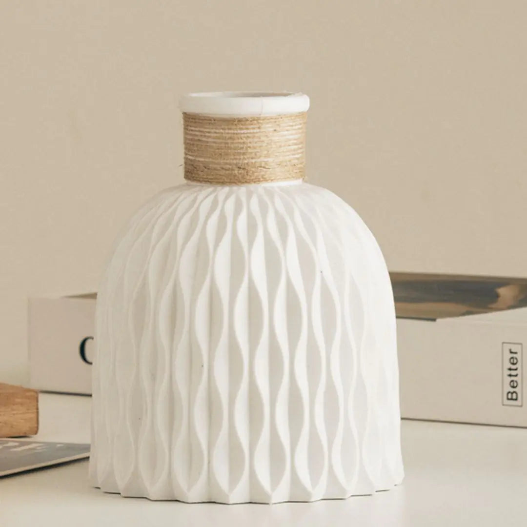 Gerippte Vase