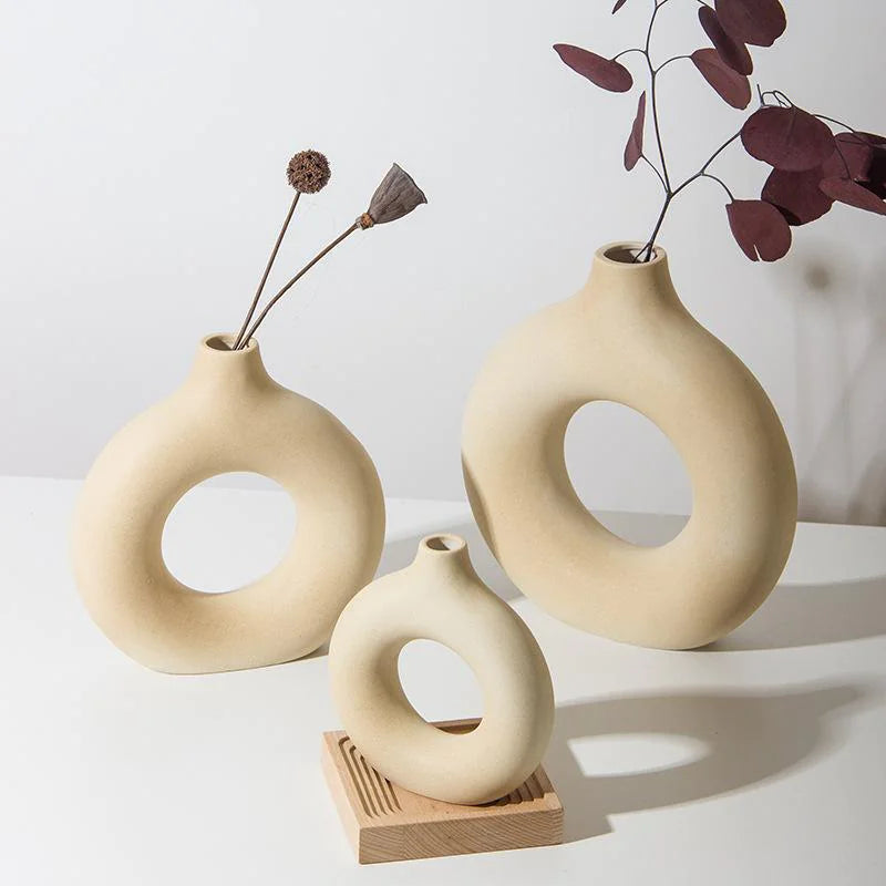 Runde Keramikvase