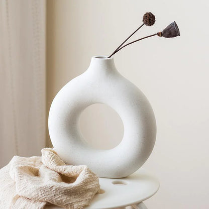 Runde Keramikvase